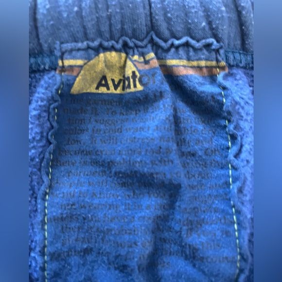 Aviator Nation Double-sided Velvet 5 Stripe Sweatpants - Ocean Blue - Picture 5 of 14